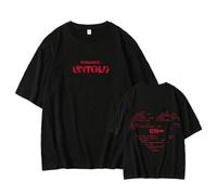 Romance:Untold Album Camisetas Algodón gráfico Manga Corta Unisex(A Black,4XL)