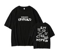 Romance:Untold Album Camisetas Algodón gráfico Manga Corta Unisex(Black,2XL)