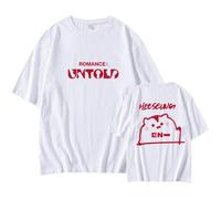 Romance:Untold Album Camisetas Algodón gráfico Unisex Manga Corta for Hombres Mujeres(A-White,2XL)
