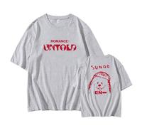 Romance:Untold Album Camisetas Algodón gráfico Unisex Manga Corta for Hombres Mujeres(D-Light Gray,4XL)