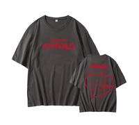 Romance:Untold Album Camisetas Algodón gráfico Unisex Manga Corta for Hombres Mujeres(F-Dark Gray,4XL)