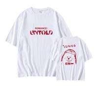 Romance:Untold Album Camisetas Algodón gráfico Unisex Manga Corta for Hombres Mujeres(F-White,4XL)