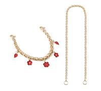 RomanceFlower - Adorno para bolso de mano, diseño de fresa y corazón, para estilos elegantes y decoración práctica