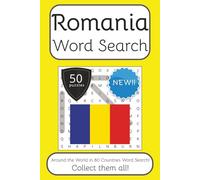 Romania Word Search Book: Words Search With Easy To Read Print about Romania, Travel, Culture and More | 6x9 inches, 100 pages | 50 puzzles. Ideal for teens, seniors and adults. Instructions in English, Spanish, Italian, French and German.