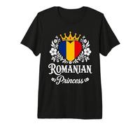 Romanian Princess Romania Flag Proud Romanian Girl Camiseta Premium
