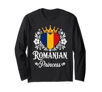 Romanian Princess Romania Flag Proud Romanian Girl Manga Larga