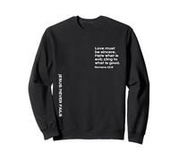 Romanos 12, 9, El Amor Debe ser sincero, Odio el Mal, Cristiano Sudadera