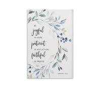 Romanos 12 pinturas de pared de la Biblia alegre y fiel, póster para sala de estar, dormitorio, baño, oficina, decoración del hogar, 50 x 75 cm