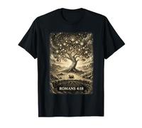 Romanos 4:18 Esperanza contra la Esperanza Cristiana Verso de la Biblia Arte Camiseta