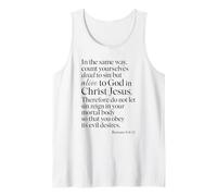 Romanos 6:11 Vivo para Dios En Cristo Jesús Verso Bíblico Oración Camiseta sin Mangas