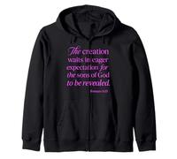 Romanos 8:19 La creación Espera a Dios Niños Grupo de oración bíblica Sudadera con Capucha