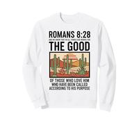 Romanos 8:28 Dios Obra para La Buena Fe Cristiana Sudadera