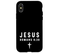 Romanos 8:38 8 38 Fe - Dios Jesús Ángel Demonio Cristiano Carcasa para iPhone X/XS