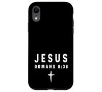 Romanos 8:38 8 38 Fe - Dios Jesús Ángel Demonio Cristiano Carcasa para iPhone XR