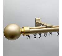 RomanRod & Track System - Separador de ambientes 2 en 1 de alta resistencia para montaje en pared, barra individual de 2,5 m para decoración versátil del hogar y elegantes soluciones de privacidad