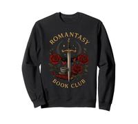 Romantasy Book Club Café Espada Rosas Sudadera