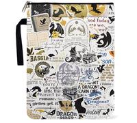 Romantasy Dark Academia Dragons - Funda de libro para amantes de los libros, regalos inspirados en el lector de novelas de fantasía para bibliotecarios, funda de tapa blanda con cremallera y bolsillo