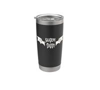 Romantasy Dark Romance Book Bat Boy Wings Shadow Daddy Lover Vaso térmico de acero inoxidable de doble pared