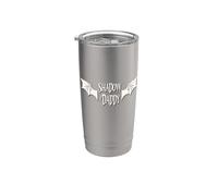 Romantasy Dark Romance Book Bat Boy Wings Shadow Daddy Lover Vaso térmico de acero inoxidable de doble pared