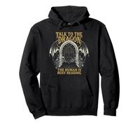 Romantasy Dragón Lector - Zen Dark Academia Sudadera con Capucha