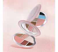 ROMANTIC BEAUTY - 6-Color Imprint Makeup Eyeshadow Palette - 3 Types #01 Pink Brown - 9g