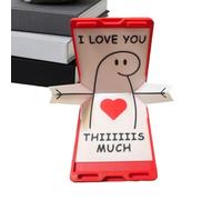 Romantic Card - Funny Husband Greeting, Heart Design Decor, Thick Cardstock Paper with Envelope, Festive Holiday Stationary, Creative Love Message for Family Friends Wife Special Occasions Blessing