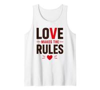 Romantic Couple Quote Valentine's Day Love Makes The Rules Camiseta sin Mangas