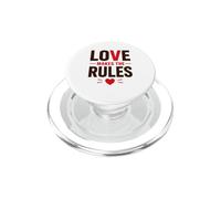 Romantic Couple Quote Valentine's Day Love Makes The Rules PopSockets PopGrip para MagSafe