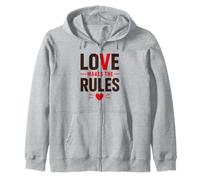 Romantic Couple Quote Valentine's Day Love Makes The Rules Sudadera con Capucha