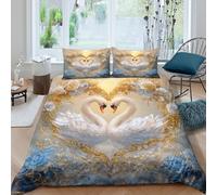 Romantic floral heart Funda Edredon 3 Piezas Compuesto Impresión 3D Cierre de Romántico floral heart Funda de Edredón Funda de Almohada a Juego Lavables Transpirable for niña Super king（260x220cm）