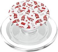 Romantic Heart Decor For Women Cute Valentines Love Gnomes PopSockets PopGrip para MagSafe