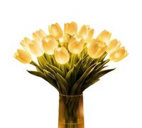 Romantic LED Flower Lamp, Decorative Night Light, 6x3 Inches Table Bulb with Soft Glow, Silicone Shade Lighting Supplies, Accent Lamp with Elegant Style, Bedroom Décor for Window Sill and Mantel