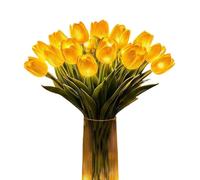 Romantic LED Flower Lamps | Set Of 15 Artificial Night Lights | Cute Tabletop Lamps For Bedroom, Nightstand, Shelf, Or Window Sill | Warm LED Glow, Decorative Fairy Lights For Home, Desk, Or Par