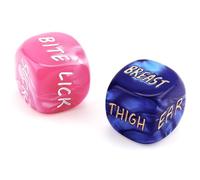Romantic Naughty Dice Set for Adults Couple Funny Dice Couples Game for Anniversary Valentines Wedding Gift, Sex Games for Couples Positions Fun Kinky Sets, Couple Game Choices, 36 Ways to Play