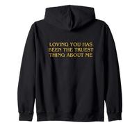 Romantic Quote Loving You Sapphic Bookish Subtle Lesbian Sudadera con Capucha
