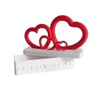 Romantic Valentines Box - Heart Shaped Gift Box, 8 Inches Card Boxes with Lid, Sturdy Paper Boxes with Elegant Design, Holiday Decor Easy Use, Card for Wedding Birthday Celebration