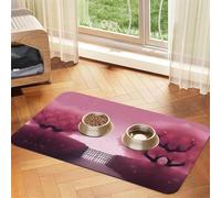 Romantic Vibes - Alfombrilla de piel absorbente antideslizante para mascotas, 30 x 45 cm, de secado rápido, impermeable, lavable