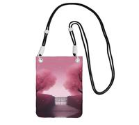 Romantic Vibes - Bolso cruzado para teléfono móvil para mujer, moderno y ajustable, ligero para el uso diario, Black, Talla única