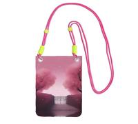 Romantic Vibes - Bolso cruzado para teléfono móvil para mujer, moderno y ajustable, ligero para el uso diario, fucusia, Talla única