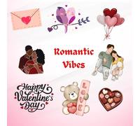 Romantic Vibes: Colouring Book for Teens and Adults