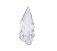Romantic Women Lace Edge Long Cathedral Wedding Bridal Veil Accessory Headwear