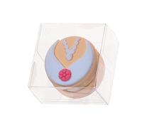 RomanticBaking 50Pack 2 x 2 x12 Inches Plastic Clear Single Macaron Box Party Favor Bakery Boxes Chocolate covered Ore Boxes