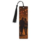 Romántico marcapáginas de madera con borla, diseño de la Torre Eiffel de París, hermosos marcadores hechos a mano, marcadores para leer