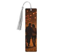 Romántico marcapáginas de madera con borla, diseño de la Torre Eiffel de París, hermosos marcadores hechos a mano, marcadores para leer