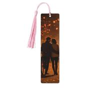 Romántico marcapáginas de madera con borla, diseño de la Torre Eiffel de París, hermosos marcadores hechos a mano, marcadores para leer