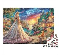 Romántico Night Puzzle para Adultos Divertido 500 Piece Fotos Bonitas Decoración, Alivio del Estrés, Juego Edugatoivo, Juego Intelectual, Relajación E Inteligencia (500pcs (52x38cm))