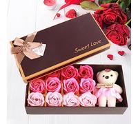 Romántico para el Día de San Valentín, Flores de de Color Rosa Sutil, para el Día de la Madre, para el de San Valentín, Navidad, de la Madre, Acción de Gracias (Degradado Rosa)