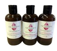 Romántico Sensual Set De Regalo Aceite De Masaje (3 x 125ml) incluye sensual (Ylang Ylang) Sensual y Erótico (Naranja, ylang ylang & May Chang) y Romance (naranja, Geranio & ylang ylang) regalo caja. Ideal para San valentín, Aniversarios o Cumpleaños