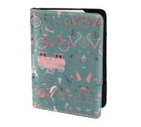 Romántico soporte para pasaporte con impresión de la Torre Eiffel de París, artículos esenciales de viaje, cartera antirrobo para tarjetas y pasaportes, tamaño para adaptarse a todos los pasaportes