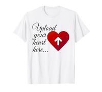 Romántico Sube tu Corazón Diseño Gráfico Digital para Amantes Camiseta